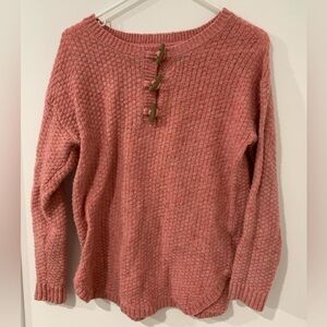 Ruff Hewn pink knit sweater